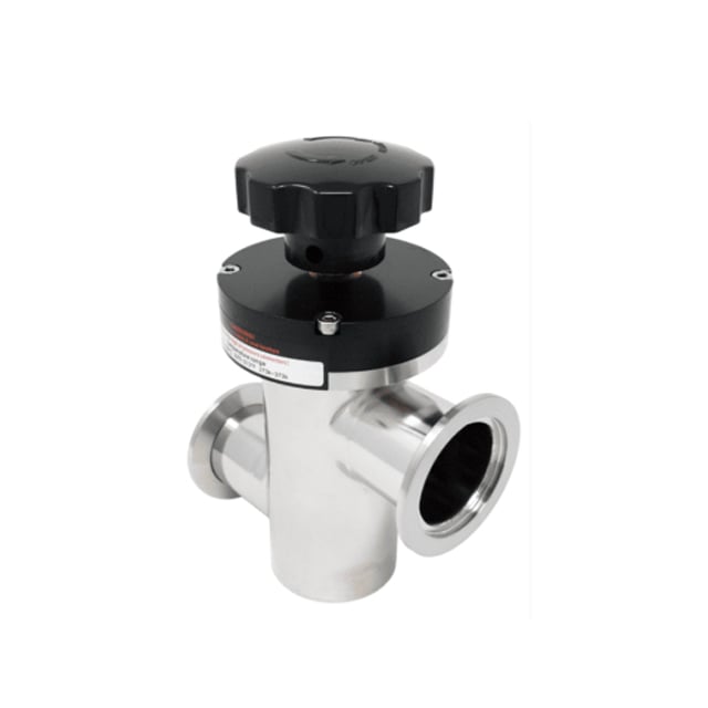 صمامات خطية مانعة للتسرب مزودة بellow يدوي (KF و ISO مزودة بختم غطاء Viton)