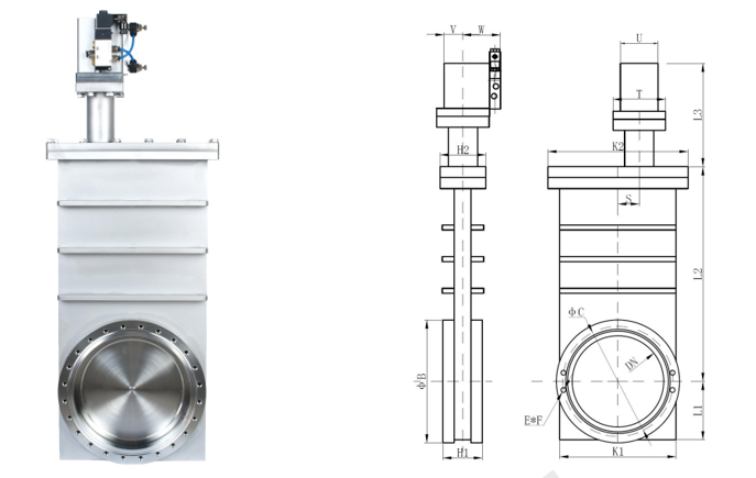 iso bellows sealed stainless steel gate valves pneumatic-1