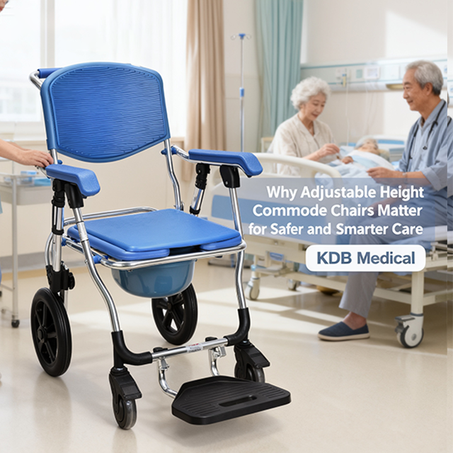Why Adjustable Height Commode Chairs Matter for Safer and Smarter Care — KDB Medical