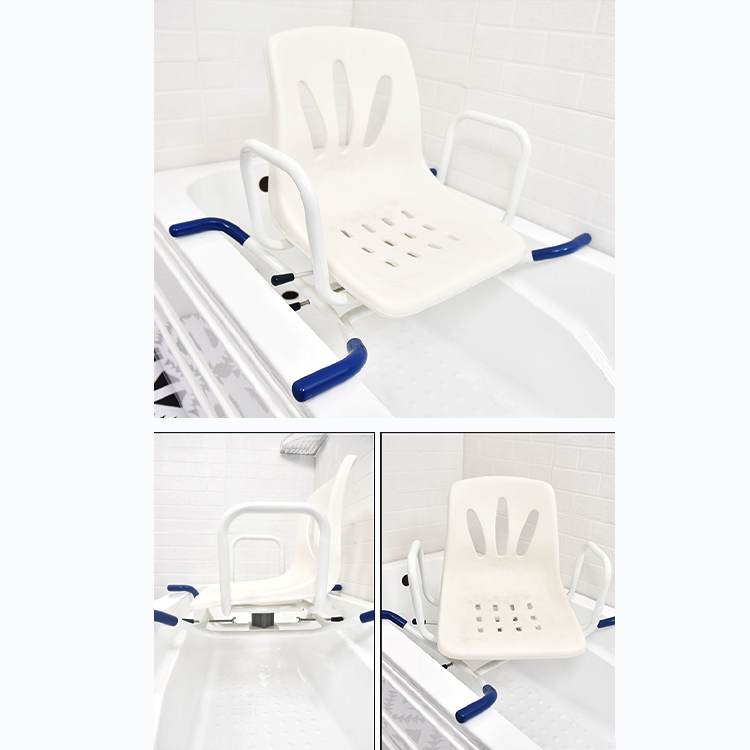 360° Rotating Bathtub Shower Chair with Backrest