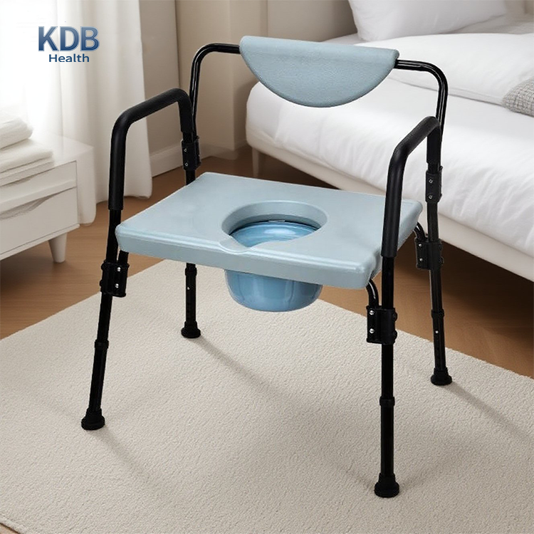  Heavy-Duty Commode Chair, 200kg Capacity