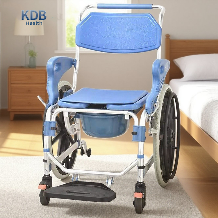 Commode Chair with 22-Inch Rear Wheels