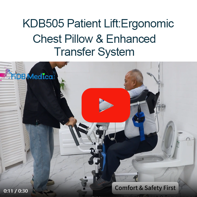KDB505 Patient Lift:Ergonomic Chest Pillow & Enhanced Transfer System