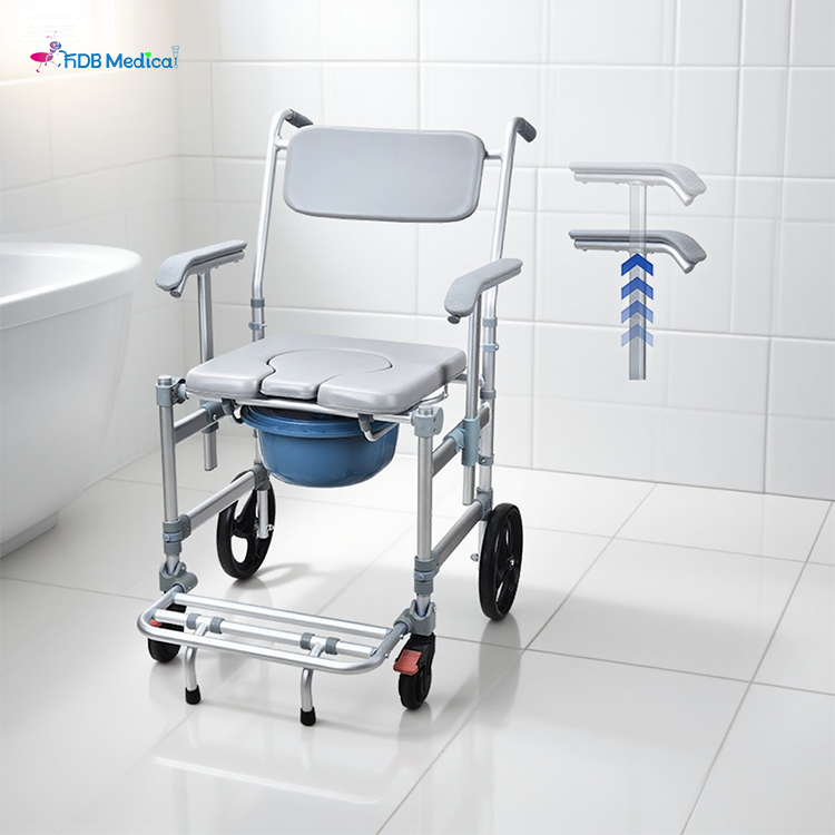 The Foldable Bedside Commode
