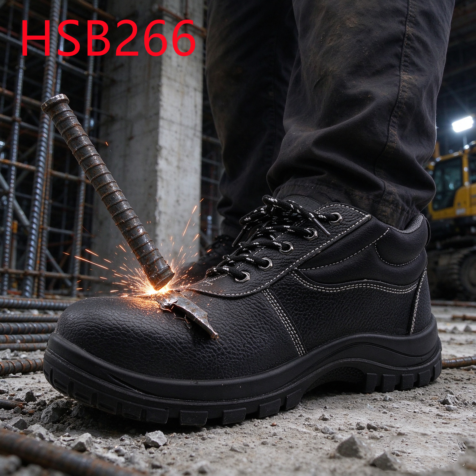 HY,Harsh Environments Anti-corrosion PU/PU Injection Outsole Safety Shoes Kenya Popular Reinforced Toe Cap S3 Work Boots HSB266
