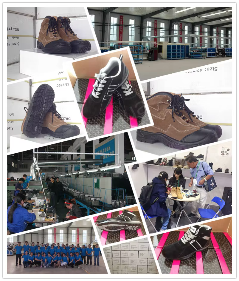 xymteam training anti shoch thick evarubber sole sports safety shoes outdoor labor natural cow leather middle cut black work boots hss91-14