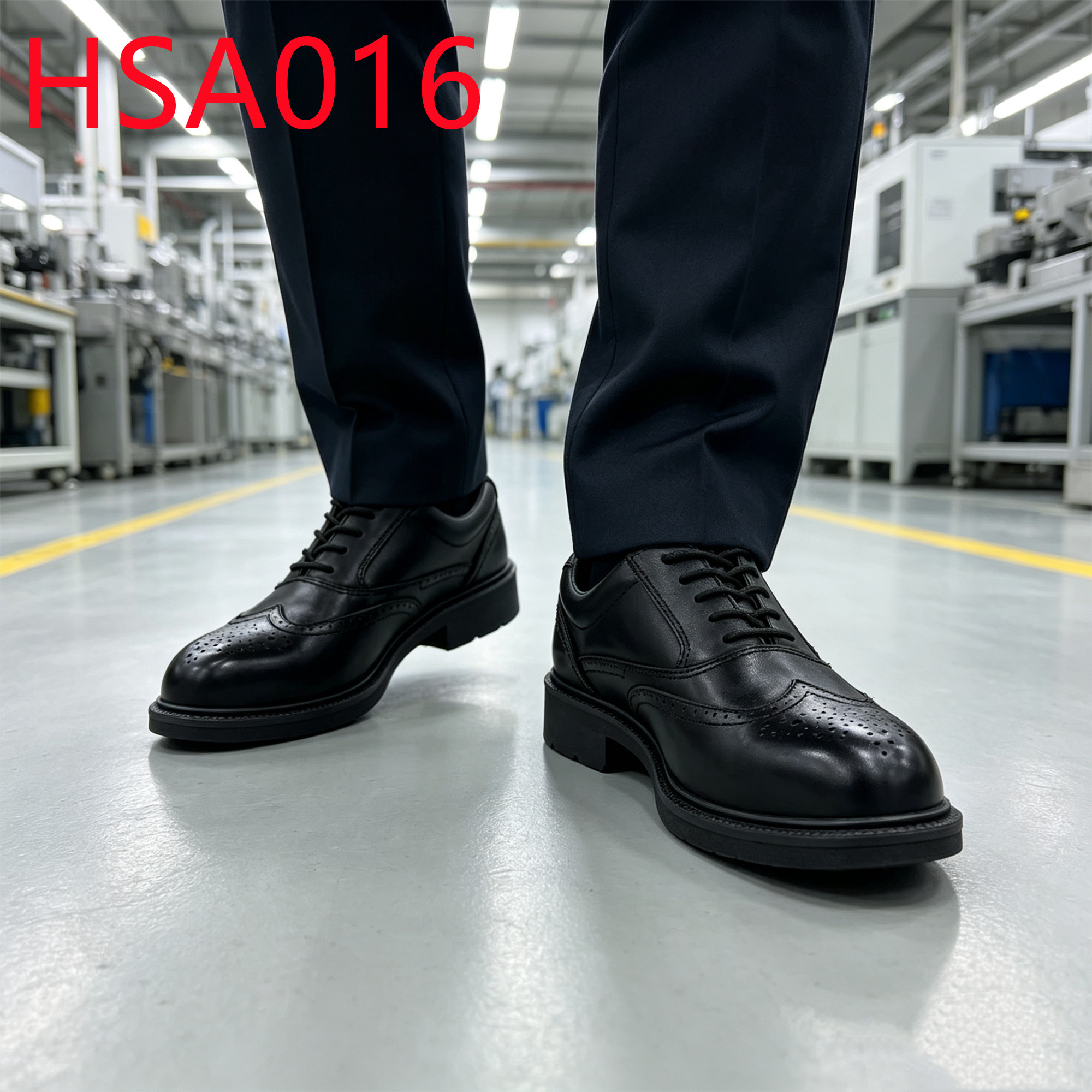 HY,Construction Site Steel Toe Insert Manager Safety Shoes Factory Inspection Wingtip Style Security Footwear for Sale HSA016