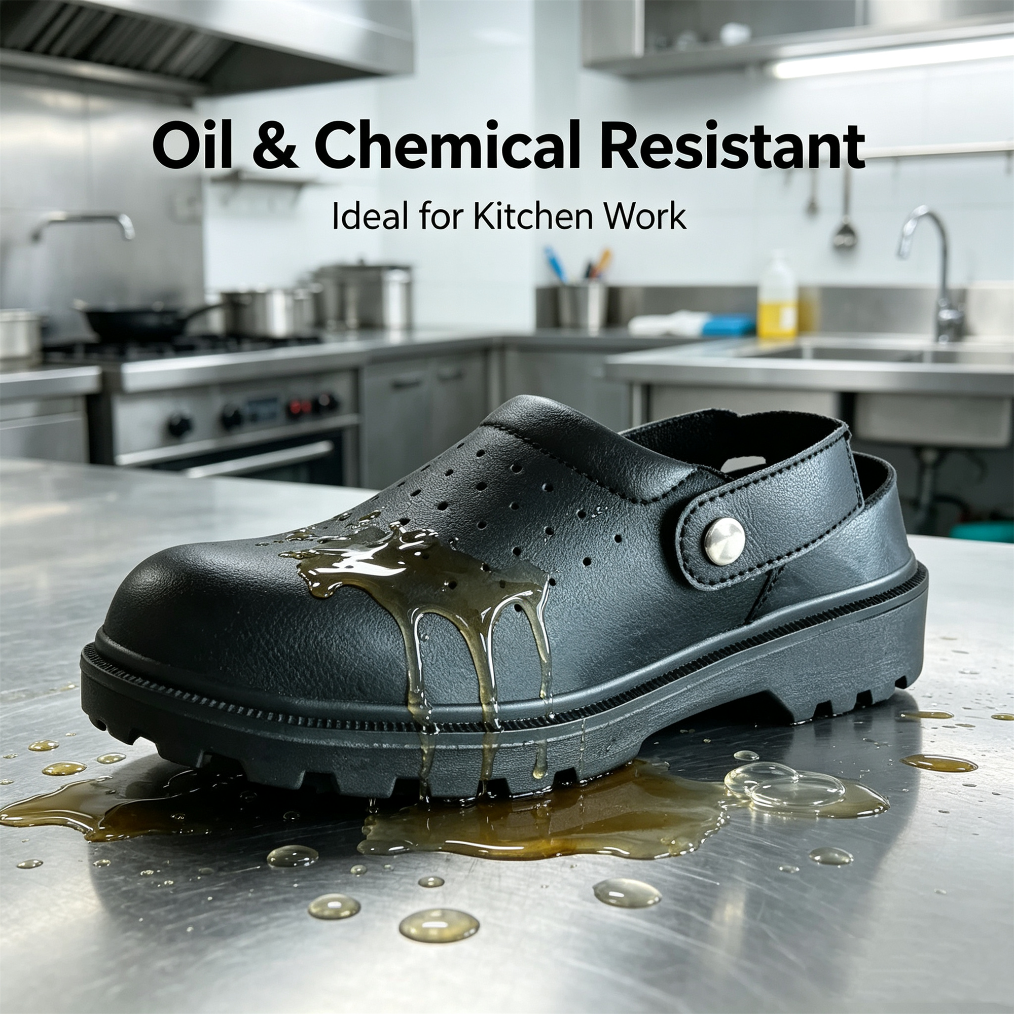 White Safety Shoes/Clogs | Ideal for Hospital, Laboratory & Food Industry Workplaces