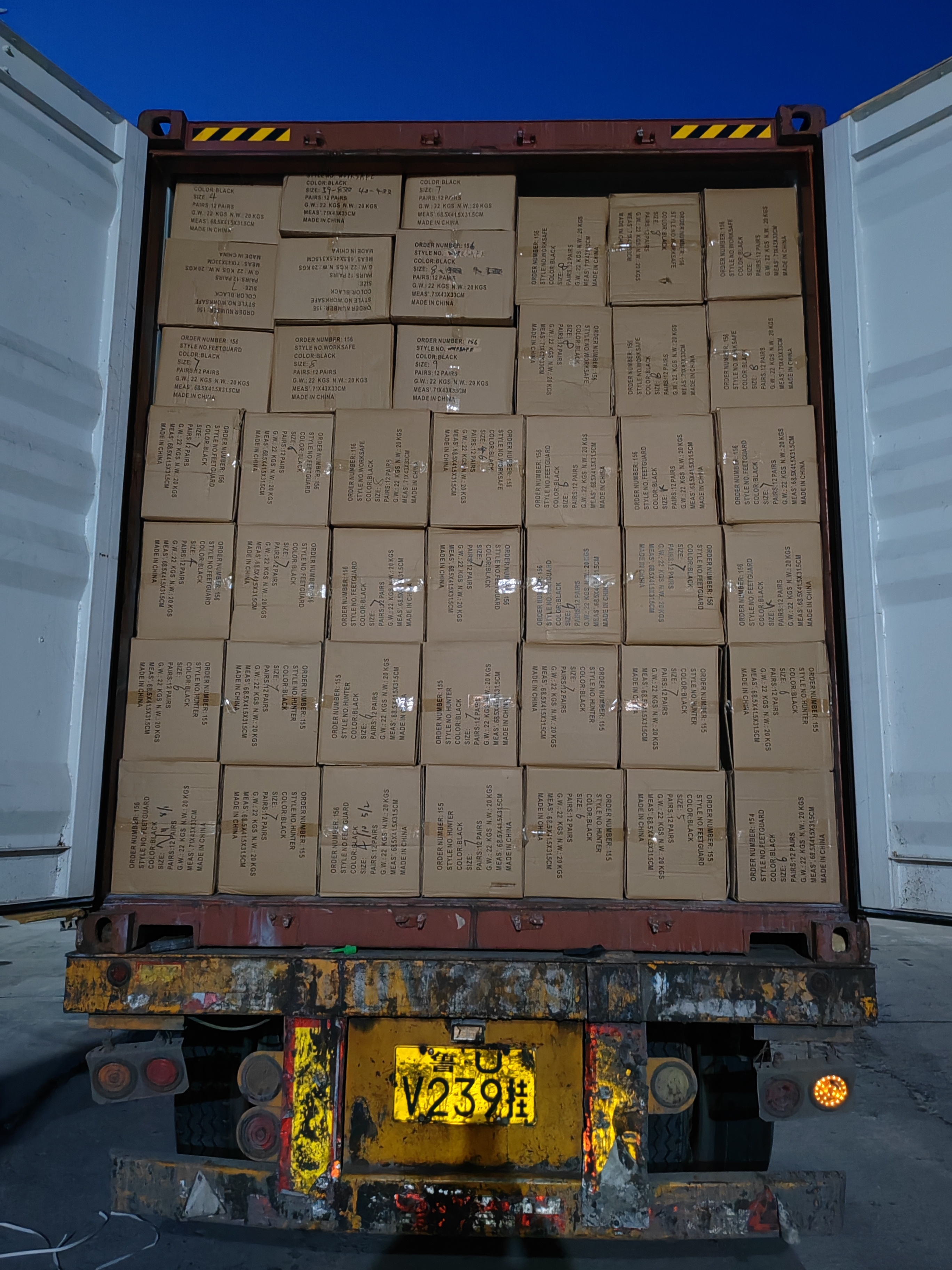 Packaging & shipping specifications