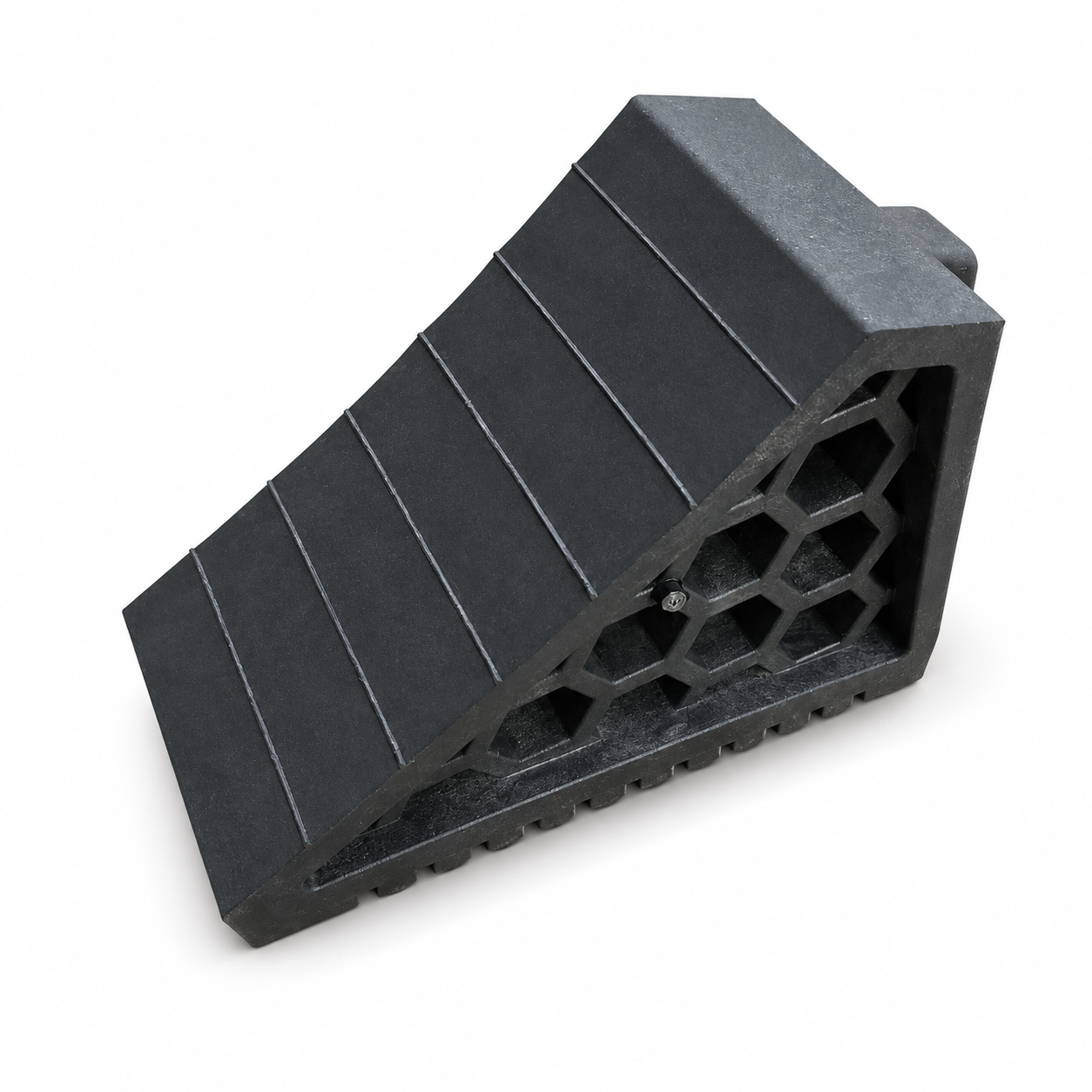 Calço de Rodas PU Pesado para Caminhões e Reboques, Bloco de Estacionamento Antiderrapante de 270x120x190 mm, Fornecimento Direto da Fábrica – WC06