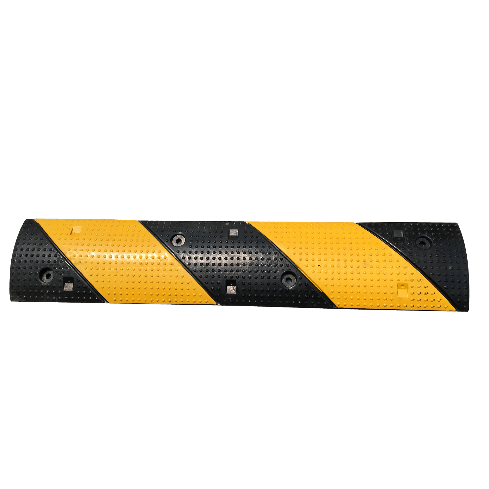 Heavy-Duty Reflective Rubber Speed Bump | Industrial Grade High-Visibility Traffic Safety Hump for Road Control-100SB11