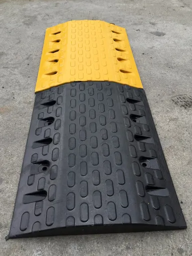 Heavy Duty Rubber Speed Humps | Industrial Grade Traffic Safety Speed Bump for Road Control-50SB08