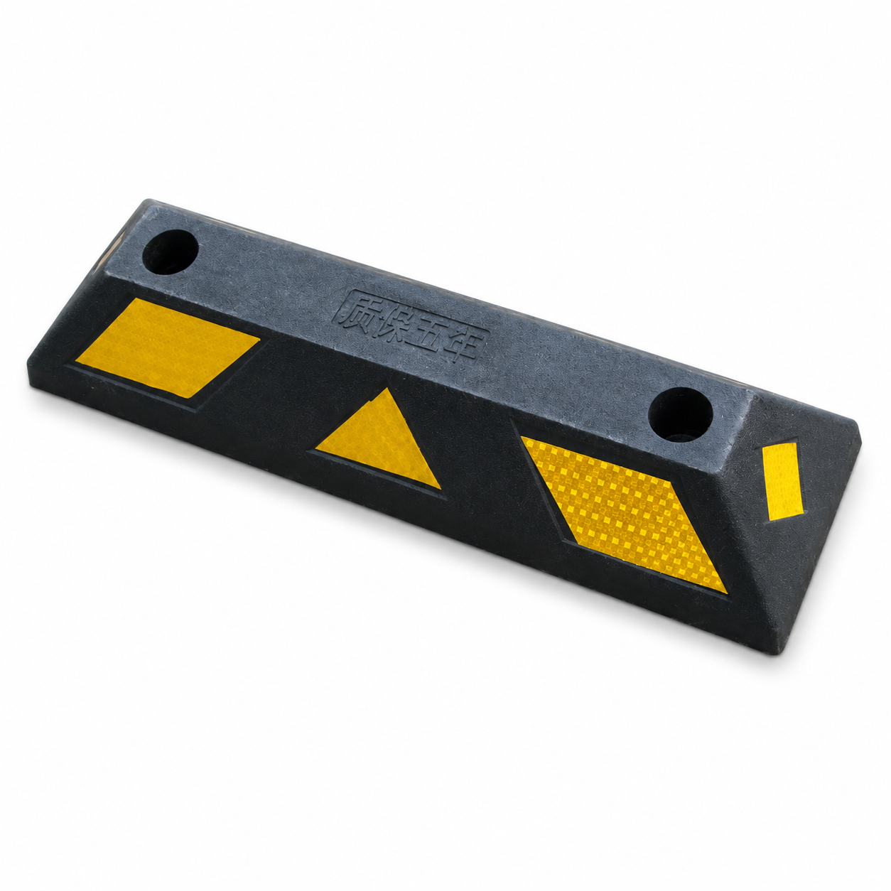 Calço Reforçado em Borracha e Plástico | Calço para Estacionamento de 560 mm – YS Traffic Safety – WS15