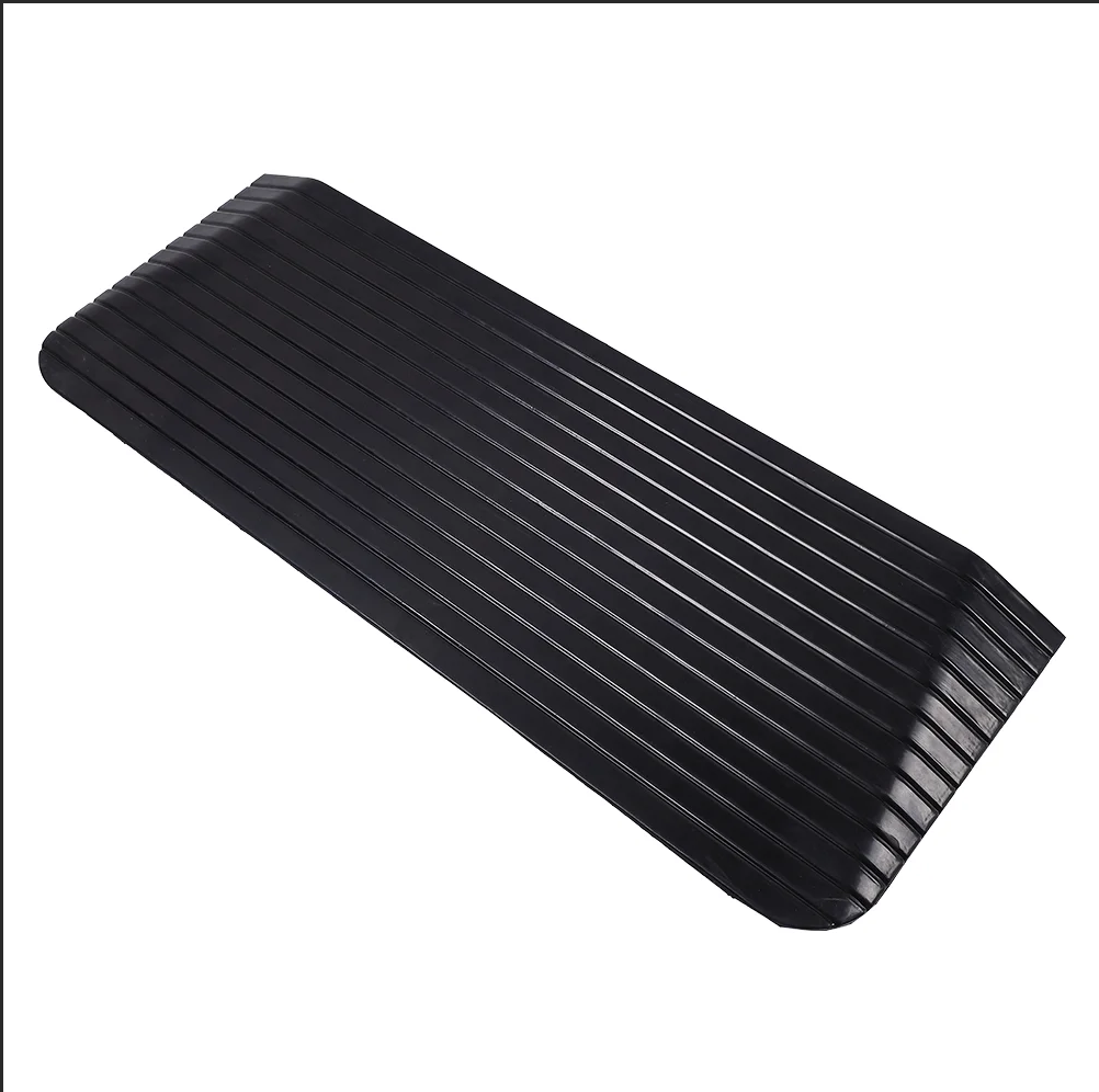 3 solid rubber threshold ramp 22000 lbs load capacity non slip entry ramp for wheelchairs scooters carts-1
