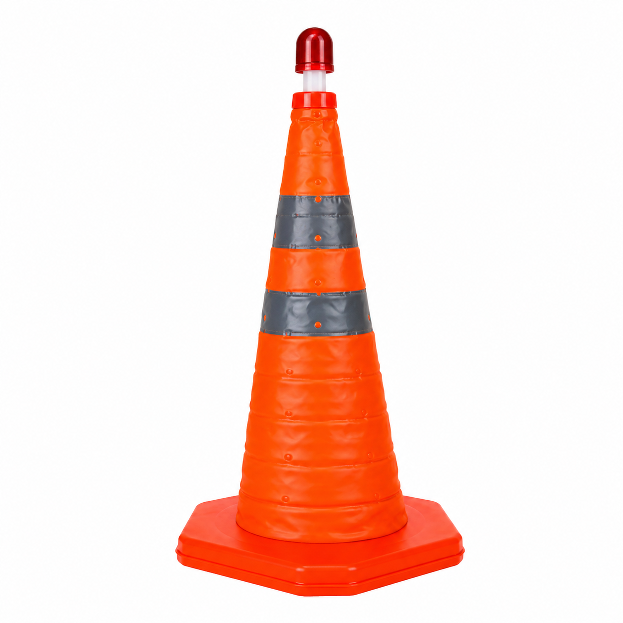 cone de Aviso para Tráfego em PP Leve de 700 mm com Base Hexagonal | Atacado B2B – PP70