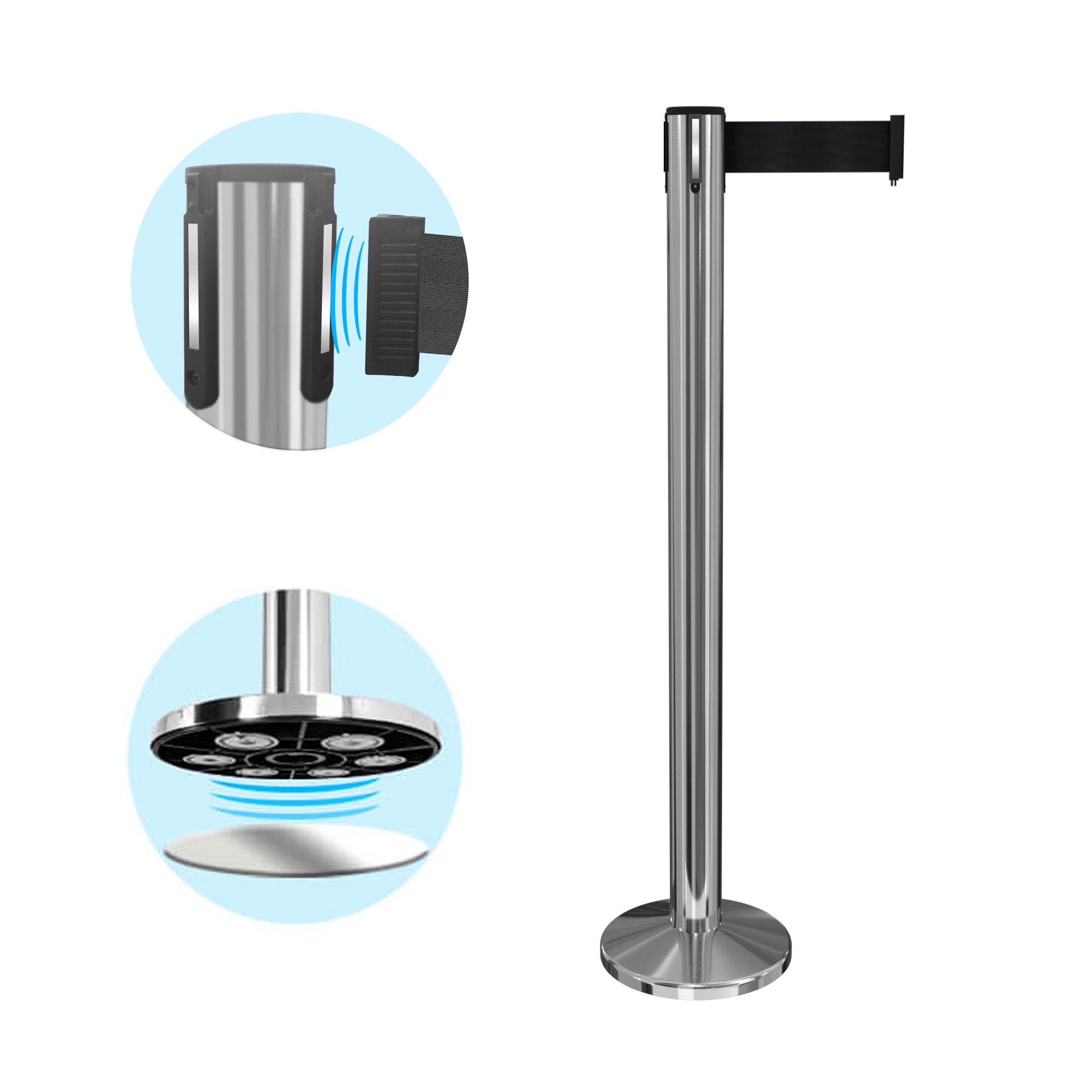 Magnetic Mounted Breakaway Belt Barrier.png
