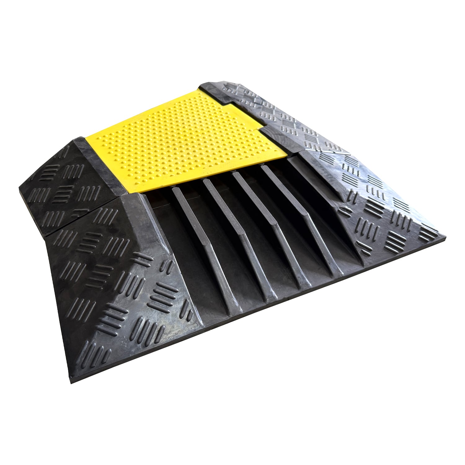 Industrieller 5-Kanal-modularer Gummikabelschutz mit Bogen für Eckenmanagement – 5XC02-bend