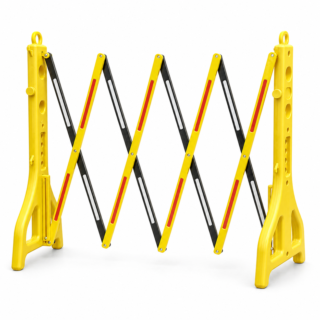 Expandable PE Traffic Safety Barrier with Reflective Strips | Lightweight Folding Barricade | YS Traffic Safety-HL01