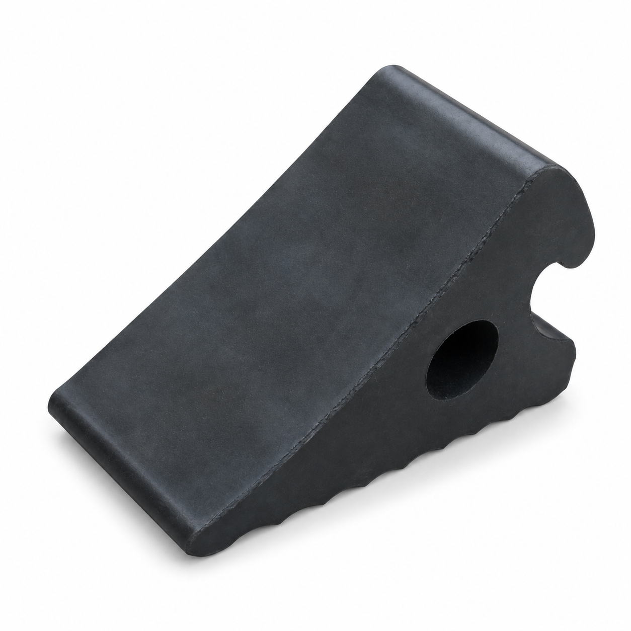 Calço para rodas de borracha robusto 285x150x195 mm para caminhões pesados e segurança de frotas – SW-WC20