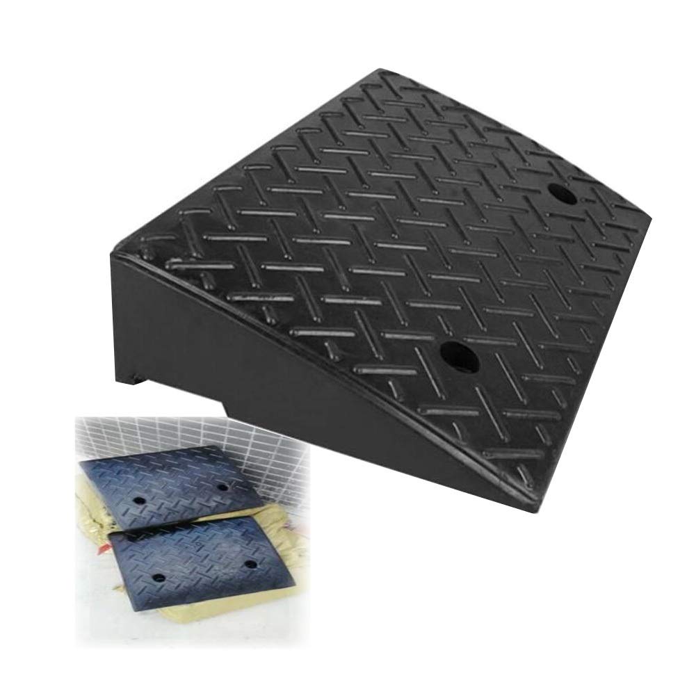 Heavy-Duty Industrial Rubber Curb Ramp for Driveways and Loading Docks-CRA04