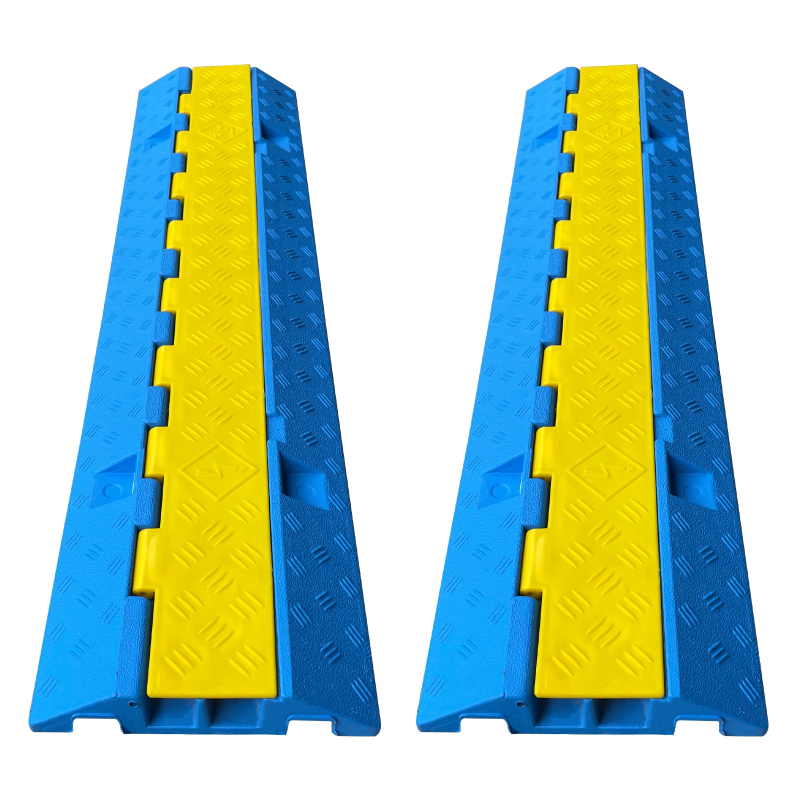 Industrieller, schwerer 2-Kanal-modularer Kabelschutz mit Schnappgelenk-Verriegelungssystem – 2XC06-BLUE