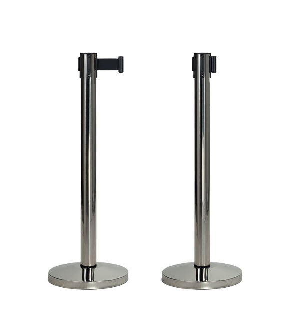 Pack of 2 Chrome Separator Posts with Black Extendable Tape 2m (1).jpg