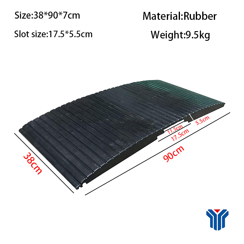 Heavy-Duty Rubber Threshold Ramp – Factory Direct, Non-Slip Wheelchair Doorway Ramp for Home, Steps & Mobility Access