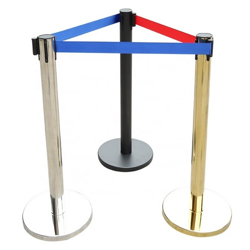 Professional Heavy-Duty Retractable Belt Stanchion for Commercial Crowd Control and Queue Management-1-meter comprehensive style