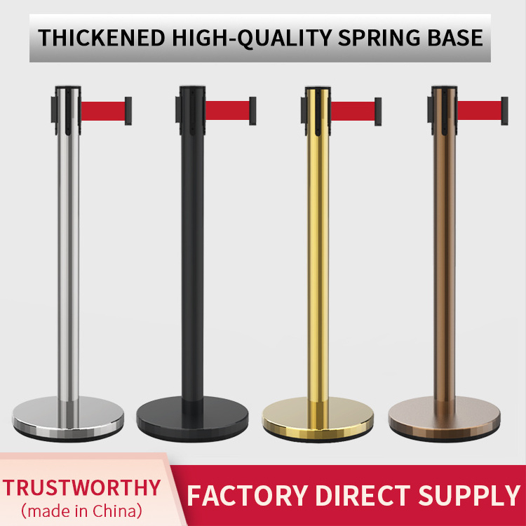 Professional Heavy-Duty Retractable Belt Stanchion for Commercial Crowd Control and Queue Management-1-meter comprehensive style