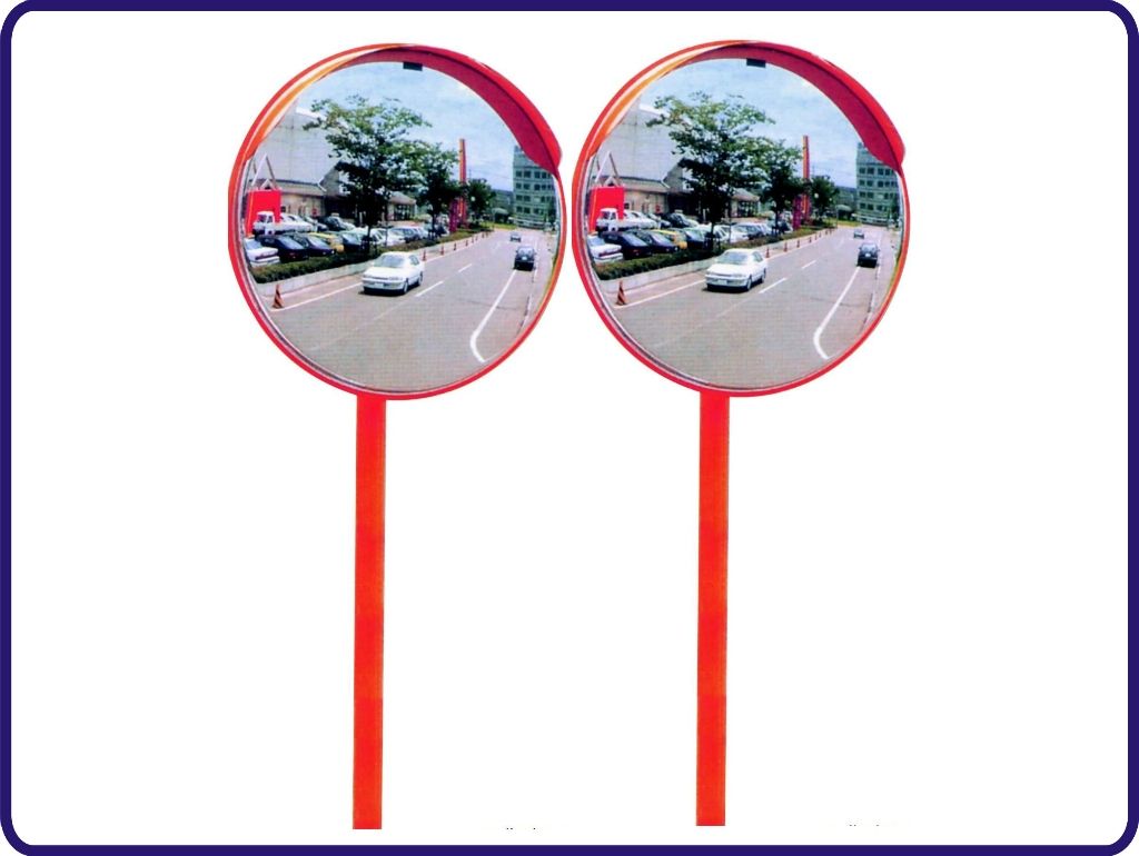 1200 mm Außentraffikspiegel mit konvexer Optik – schlagfester PC-Objektiv und ABS-Rückseite für Weitwinkel-Sicherheit an Straßen und Einfahrten – ICM30-80