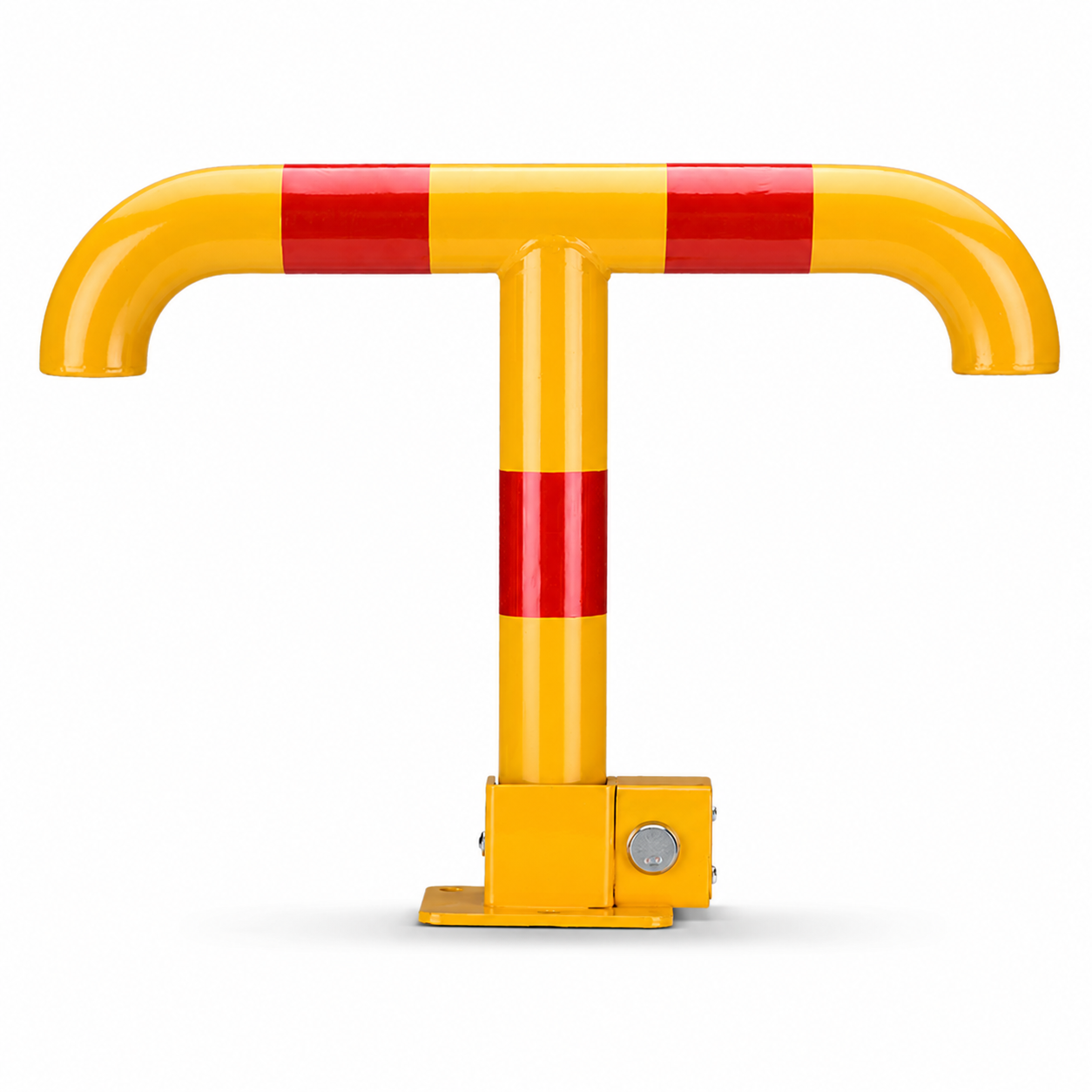 Heavy Duty 550mm Folding Manual Parking Lock - Iron Safety Bollard for Parking Space Management-PLB03