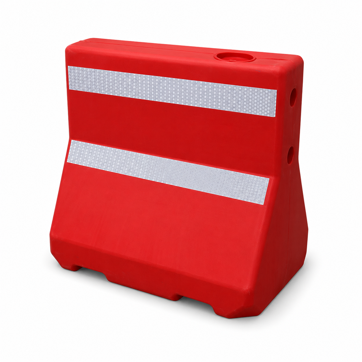 Portable Plastic Water-Filled Barrier Base - Durable PE Traffic Safety Fence Foundation for Construction and Crowd Control-WB01-02