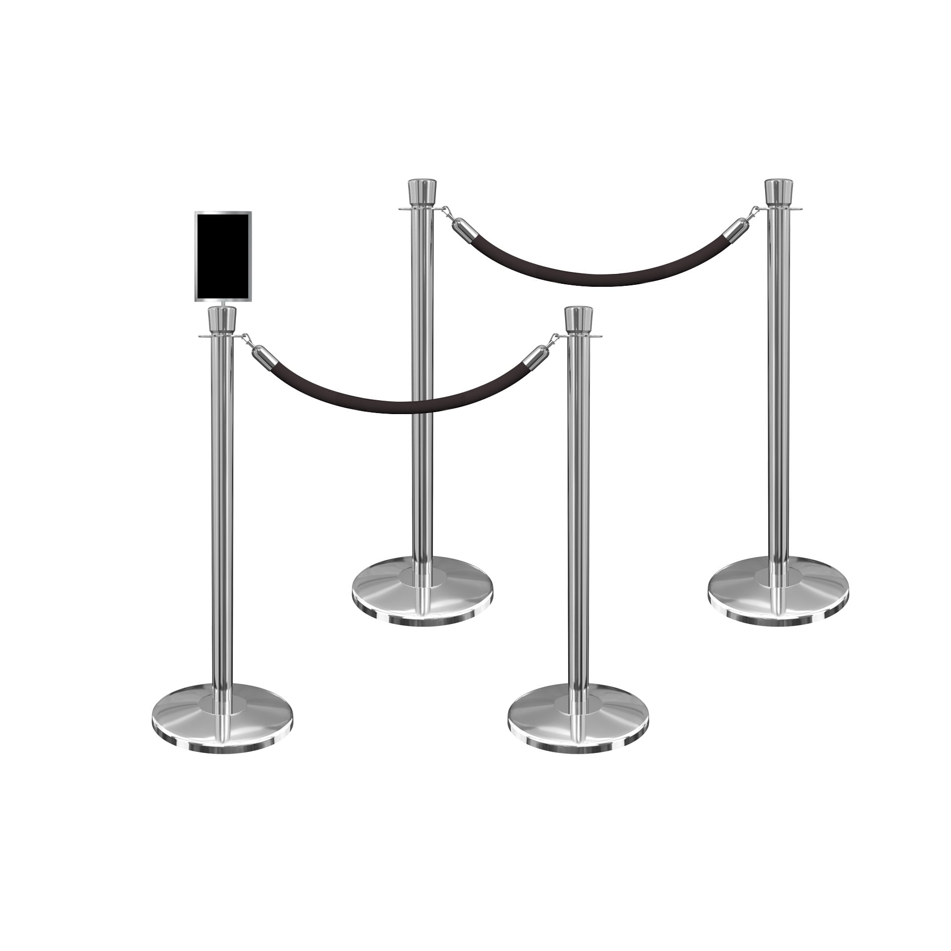 Conjunto Premium de Estiletes com Corda em Aço Inoxidável e Cordões de Veludo Luxuoso – Estilete Protocolar na Cor Prata