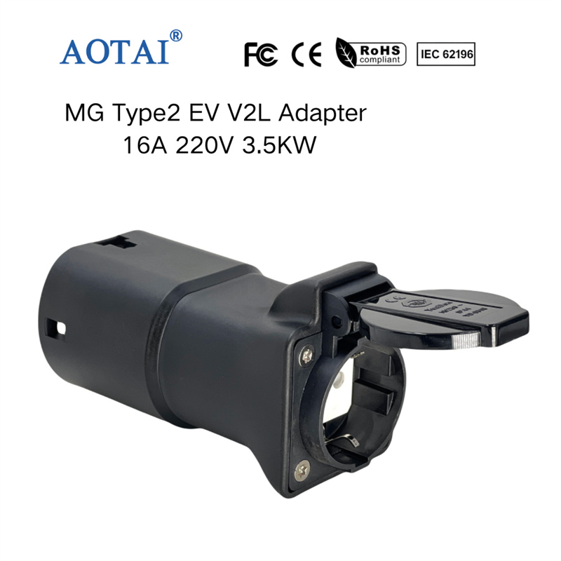 AOTAI Type 2 til Schuko V2L-adapter, afladningsadapter til MG-elbiler