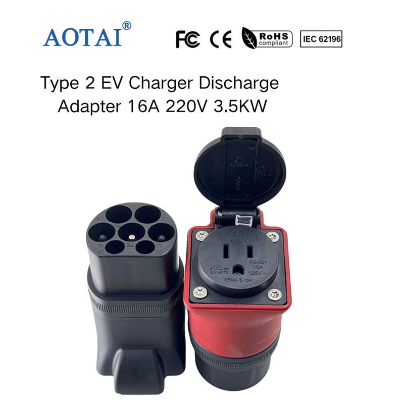 AOTAI Type 2 EV Charger to NEMA 6-50 Socket Adapter TYP 2 to US Power Socket EV Adapter