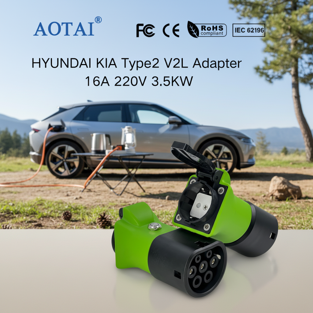 AOTAI V2L Discharge Type 2 Adapter to Schuko Adapter socket 3.6 kW for Deepal