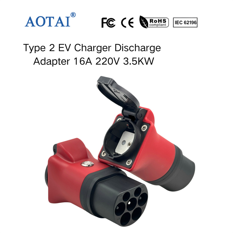 AOTAI Type 2 To Schuko Adapter Type 2 AC Charging Station Adapter