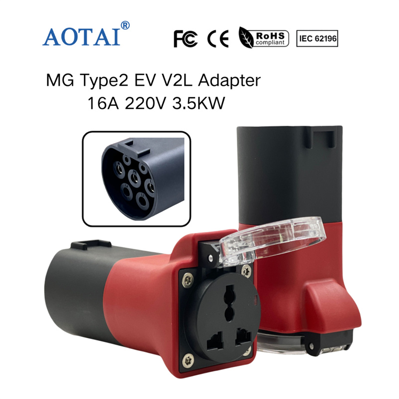 AOTAI Type 2 V2L-adapter fra køretøj til belastning (V2L), 3,54 kW, fra MG ZS EV