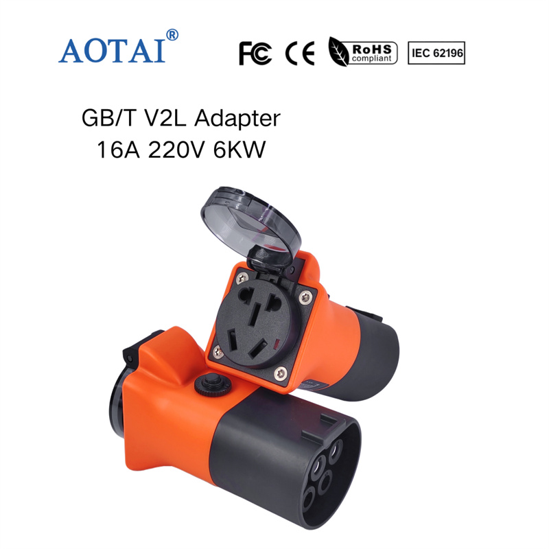 AOTAI Tesla GBT Charging Pile EV Adapter 6000W with Overload Protection 20A