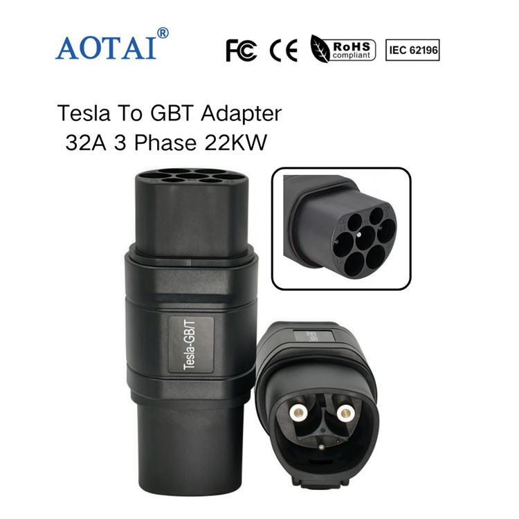 Adaptateur AOTAI Tesla vers GB/T pour véhicules électriques conformes à la norme GB/T