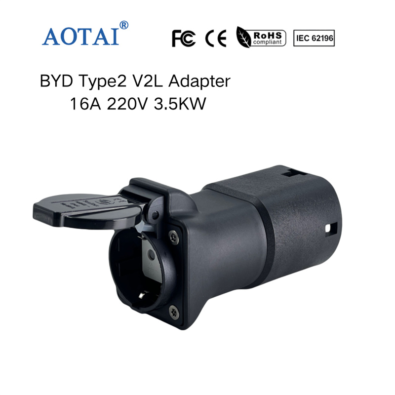 AOTAI V2L EV Charger Adapter Type2 V2L Discharge For XPENG BYD NIO EVs Car