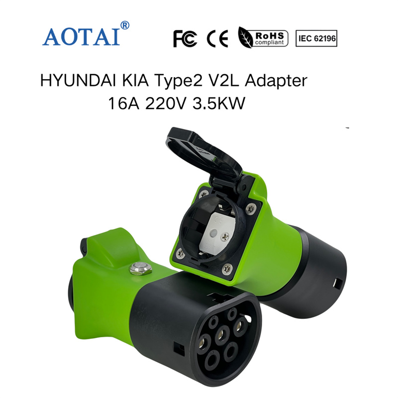 AOTAI HYUNDAI/KIA V2L-adapter, EV-oplader Type 2 V2L, 16 A, 3,5 kW