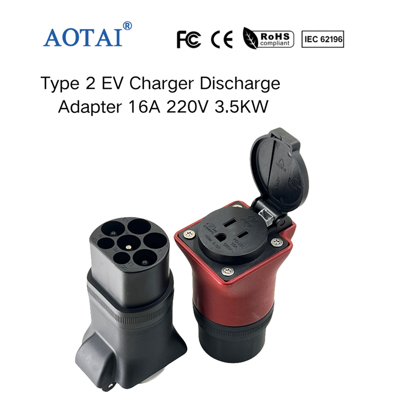 AOTAI Type 2 EV Charger to NEMA 6-50 Socket Adapter TYP 2 to US Power Socket EV Adapter