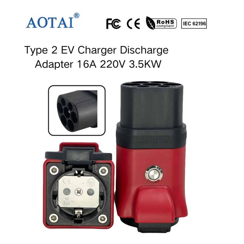 AOTAI Type 2 To Schuko Adapter Type 2 AC Charging Station Adapter