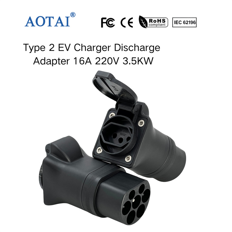 AOTAI Type 2 EV-laddarurladdningsadapter med brasiliansk stickpropp