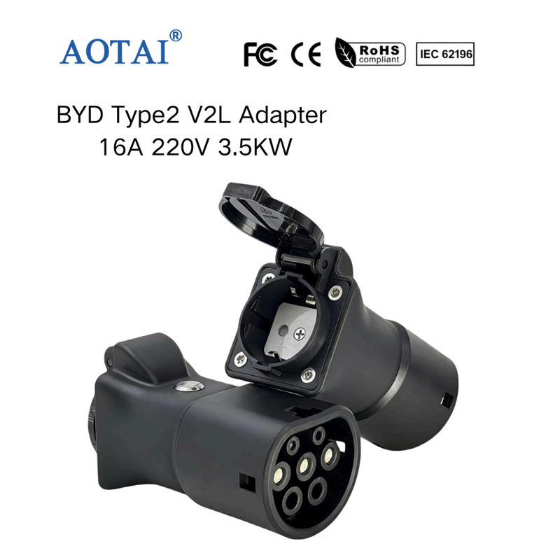 AOTAI V2L-adapter BYD 3,5 kW 16 A 230 V Køretøj til belastning-adapter