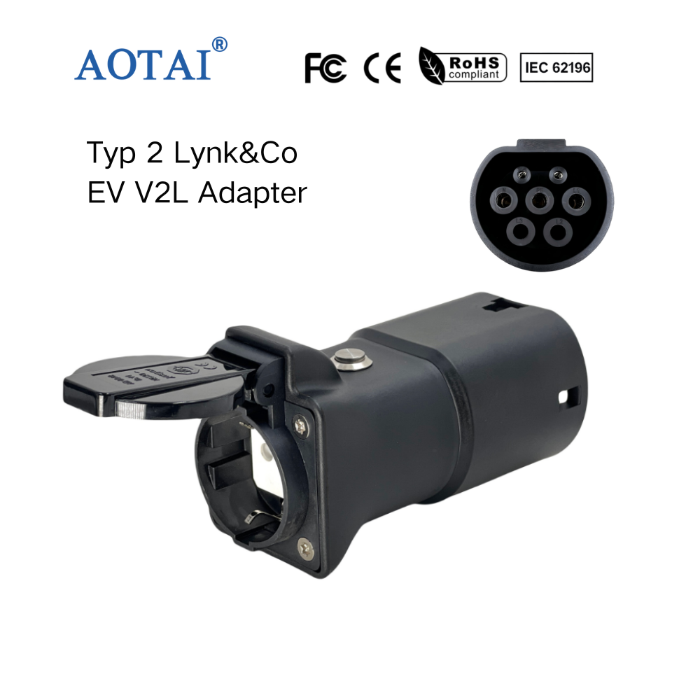 Adaptateur AOTAI Véhicule-vers-charge (V2L) pour Lynk Co 02, adaptateur V2L pour véhicules électriques (EV)