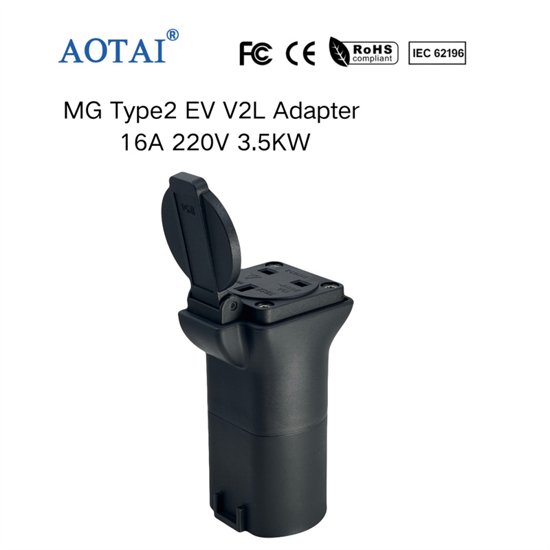AOTAI Type 2 til MG ZS/MG5/MG4/Marvel V2L-kabeladapter fra køretøj til belastning (V2L), afladningsadapter
