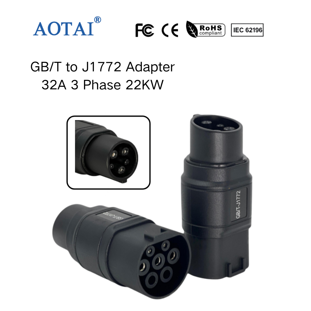 Adaptateur AOTAI GB/T vers Type 1 pour véhicules électriques, chargeur GB/T vers J1772