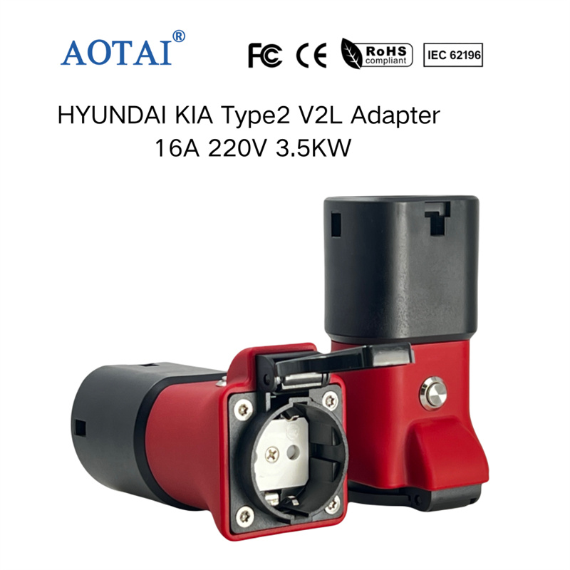 AOTAI HYUNDAI/KIA V2L-adapter fra køretøj til belastning (V2L), afladningsadapter, 16 A